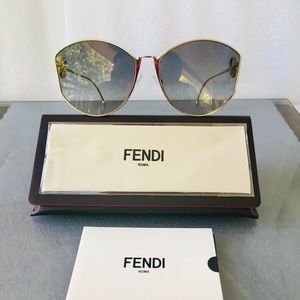 Fendi Women's Fashion 63mm Gold Sunglasses
